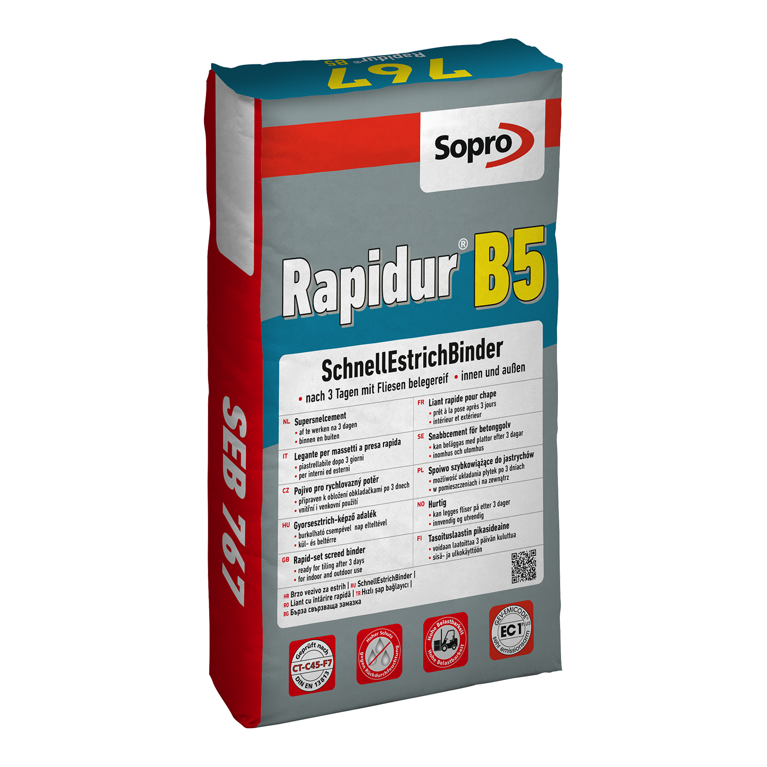 Sopro Rapidur B5 SchnellEstrichBinder SEB 767 25 Kg Sack 