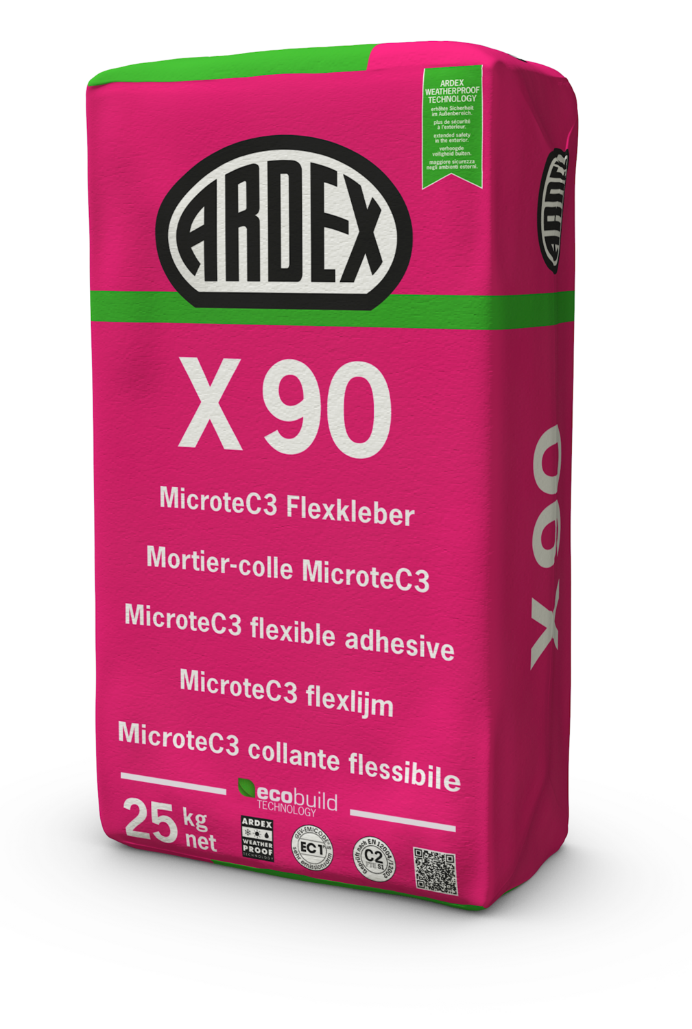 Ardex X90 25 Kg Sack Microtec Flexkleber Outdoor 